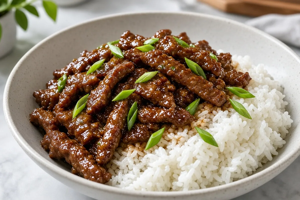 Mongolian-style beef