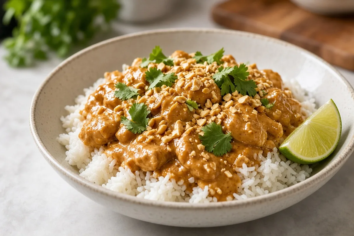Thai peanut chicken