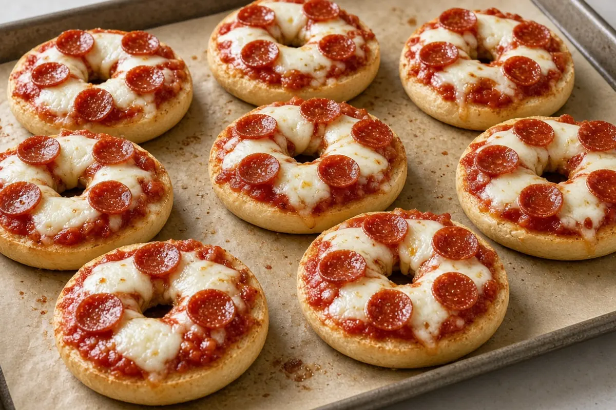 Bagel pizzas