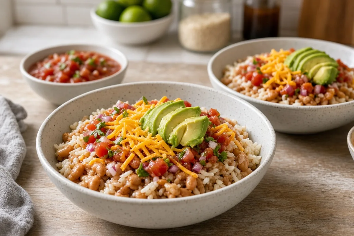 Bean burrito plate