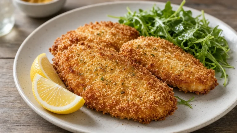 Parmesan crusted chicken cutlets