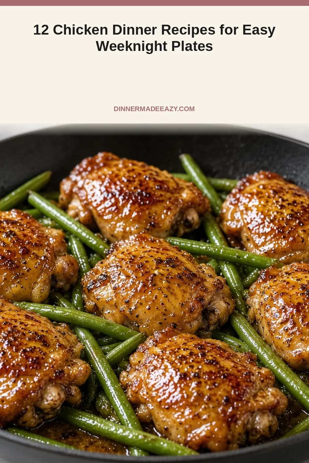 Vertical photo of honey mustard chicken