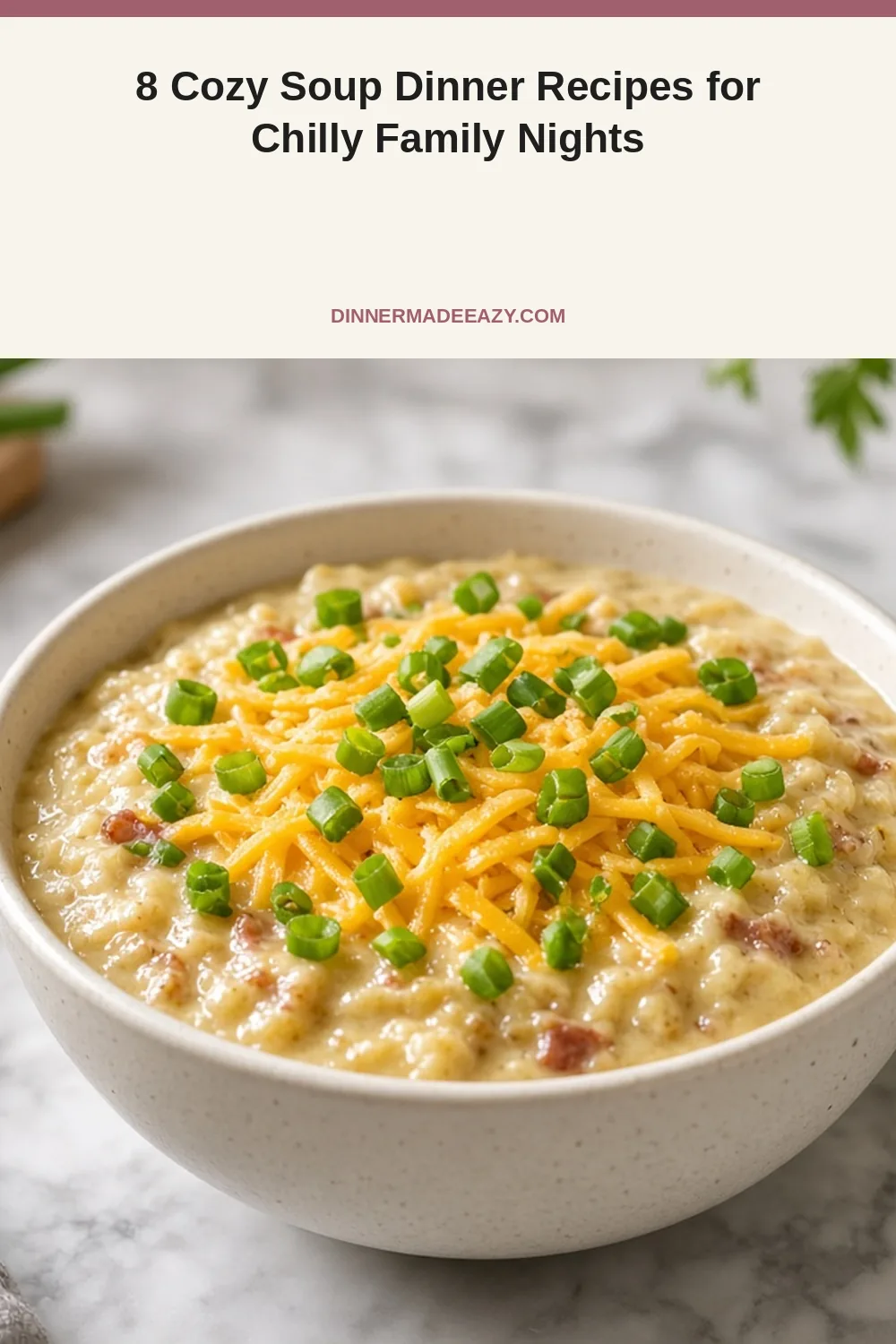 Vertical cozy soup recipes pin