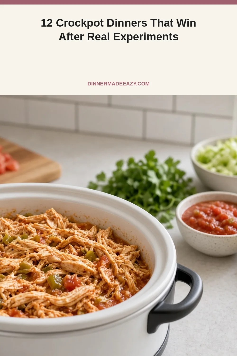 Vertical crockpot dinner win pin
