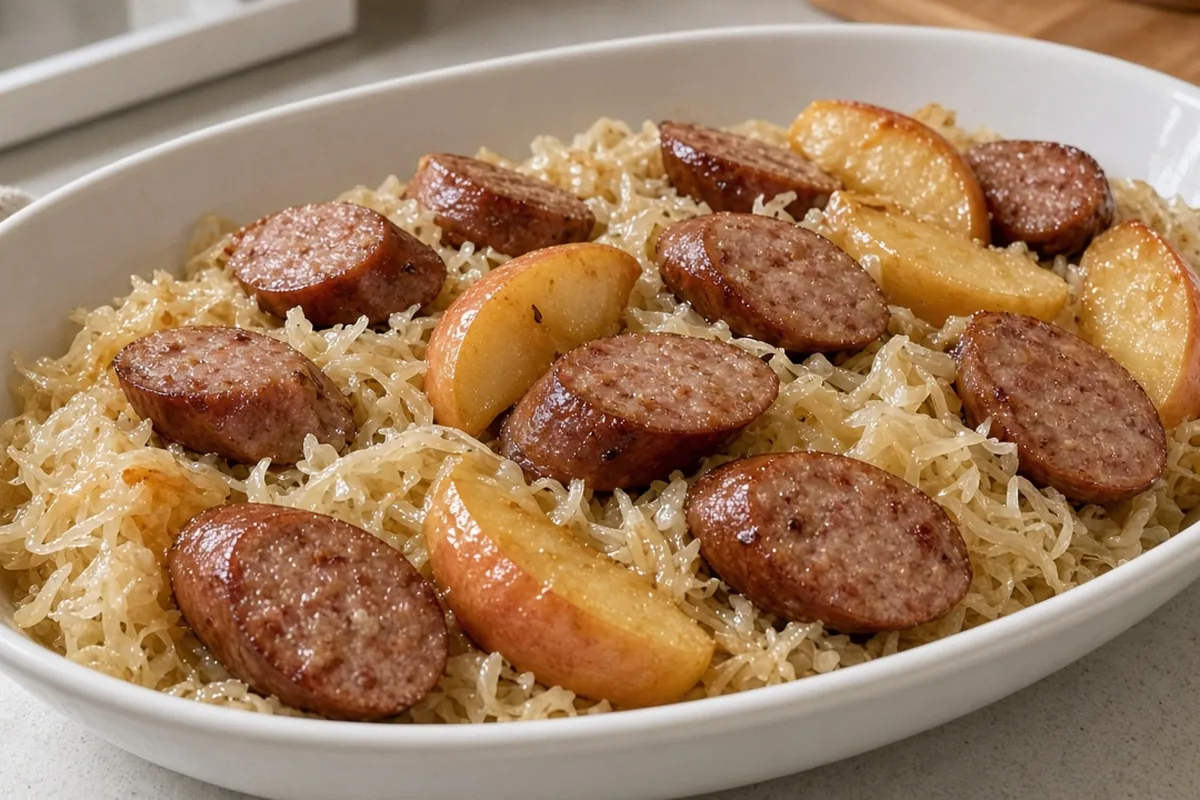 Kielbasa sauerkraut dump