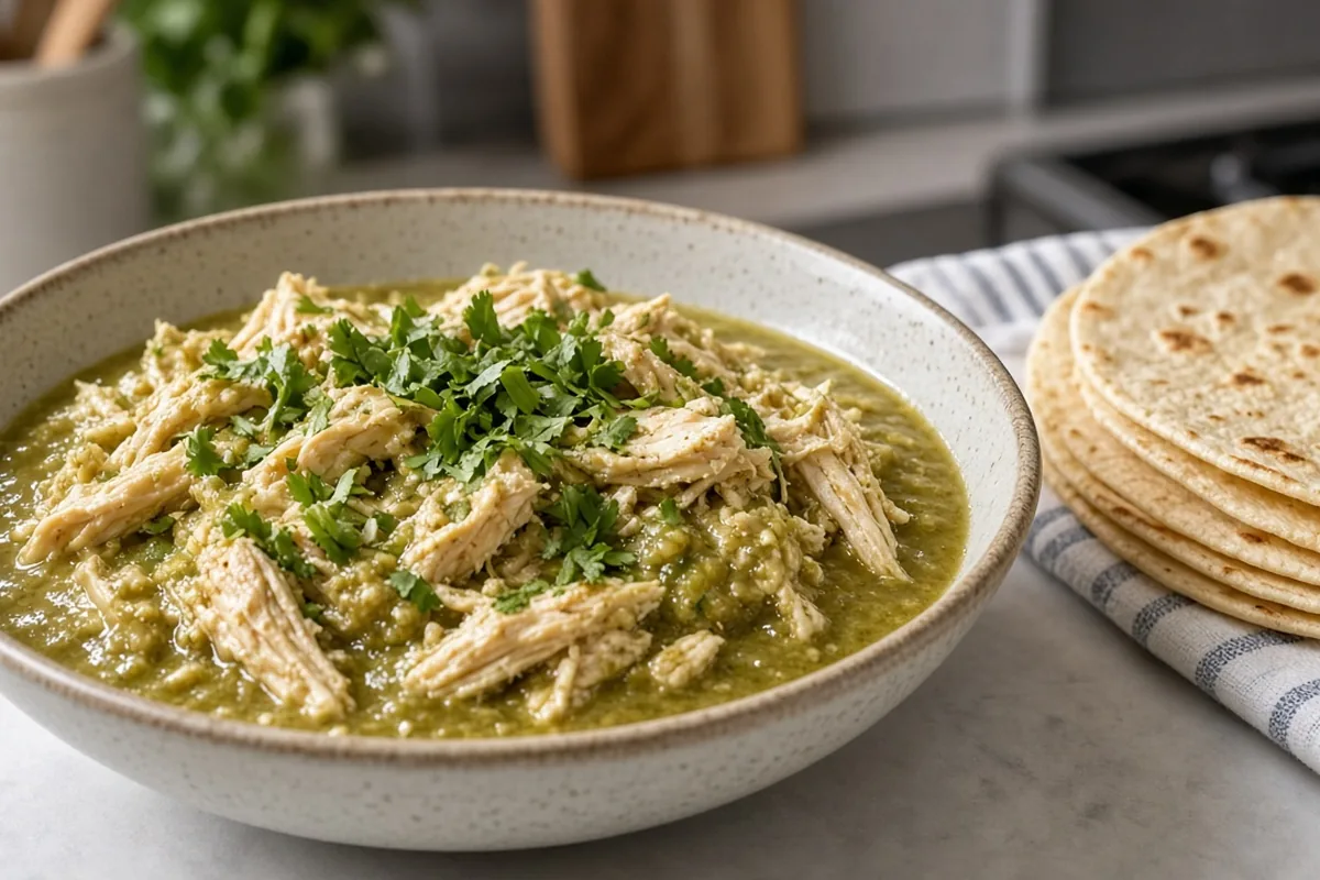 Salsa verde chicken dump