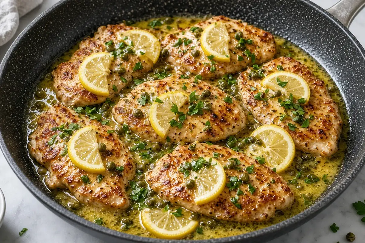 Chicken piccata dinner