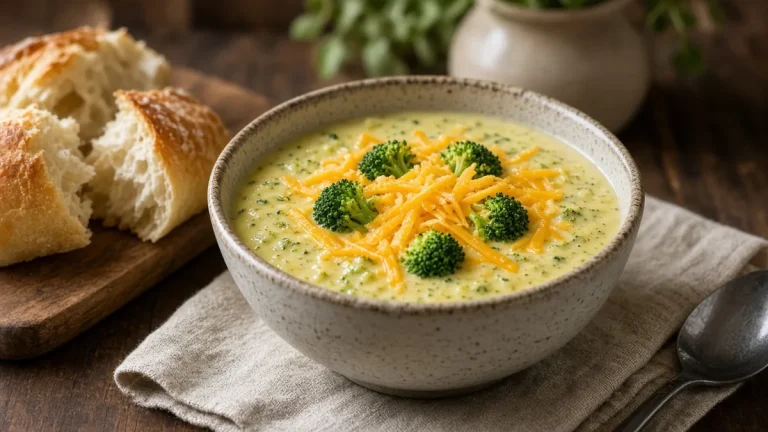 Broccoli cheddar family soup