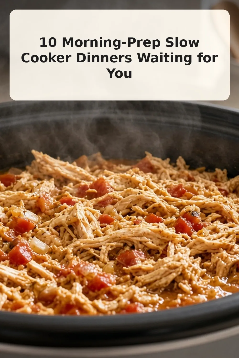 Vertical photo of walk-in taco chicken dinner