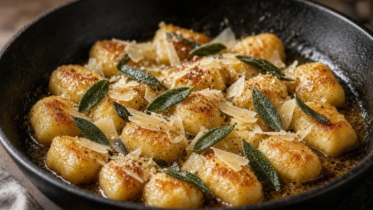 Brown butter sage gnocchi
