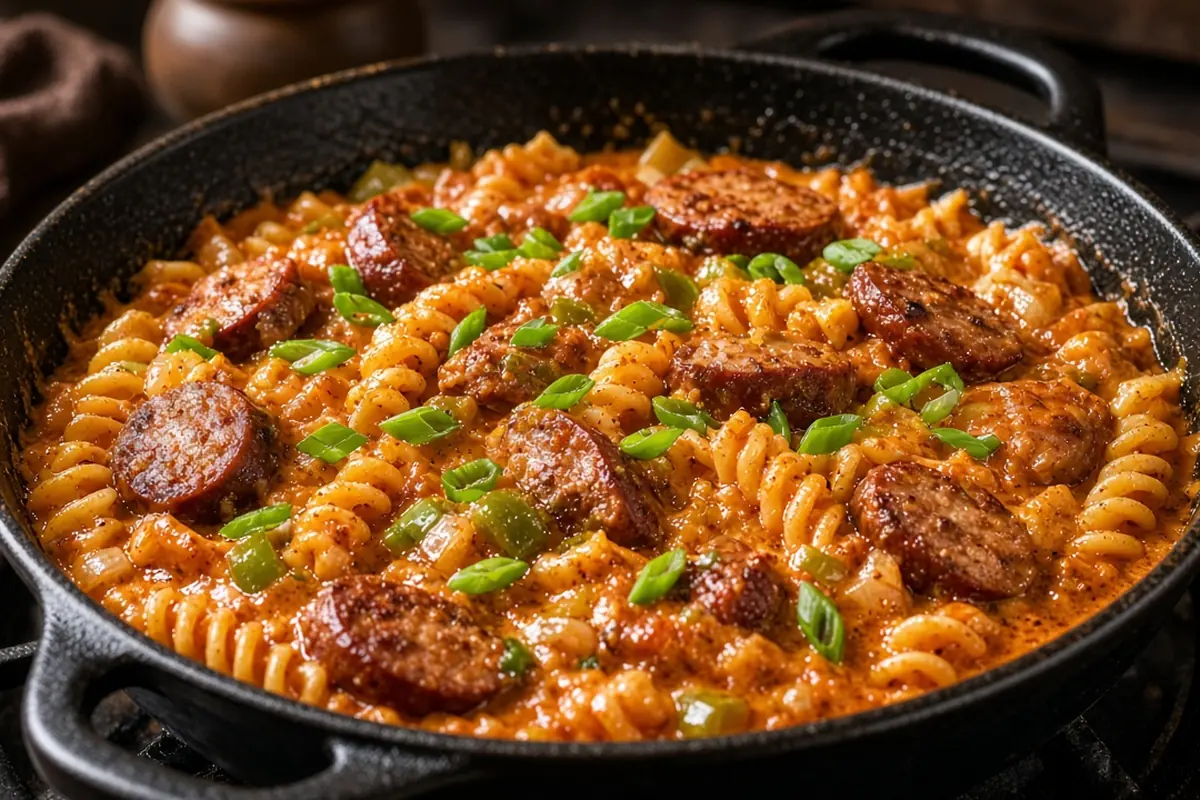 Cajun sausage pasta
