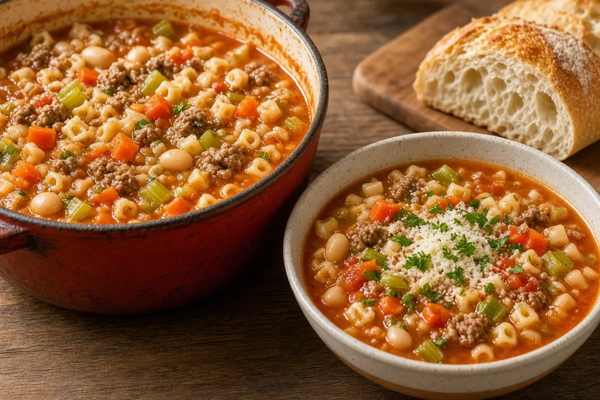 Pasta e fagioli pot