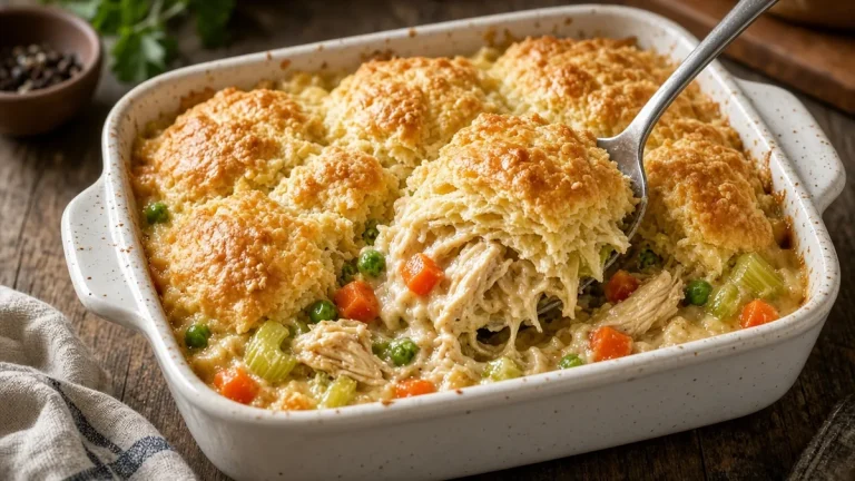 Crockpot chicken pot pie casserole