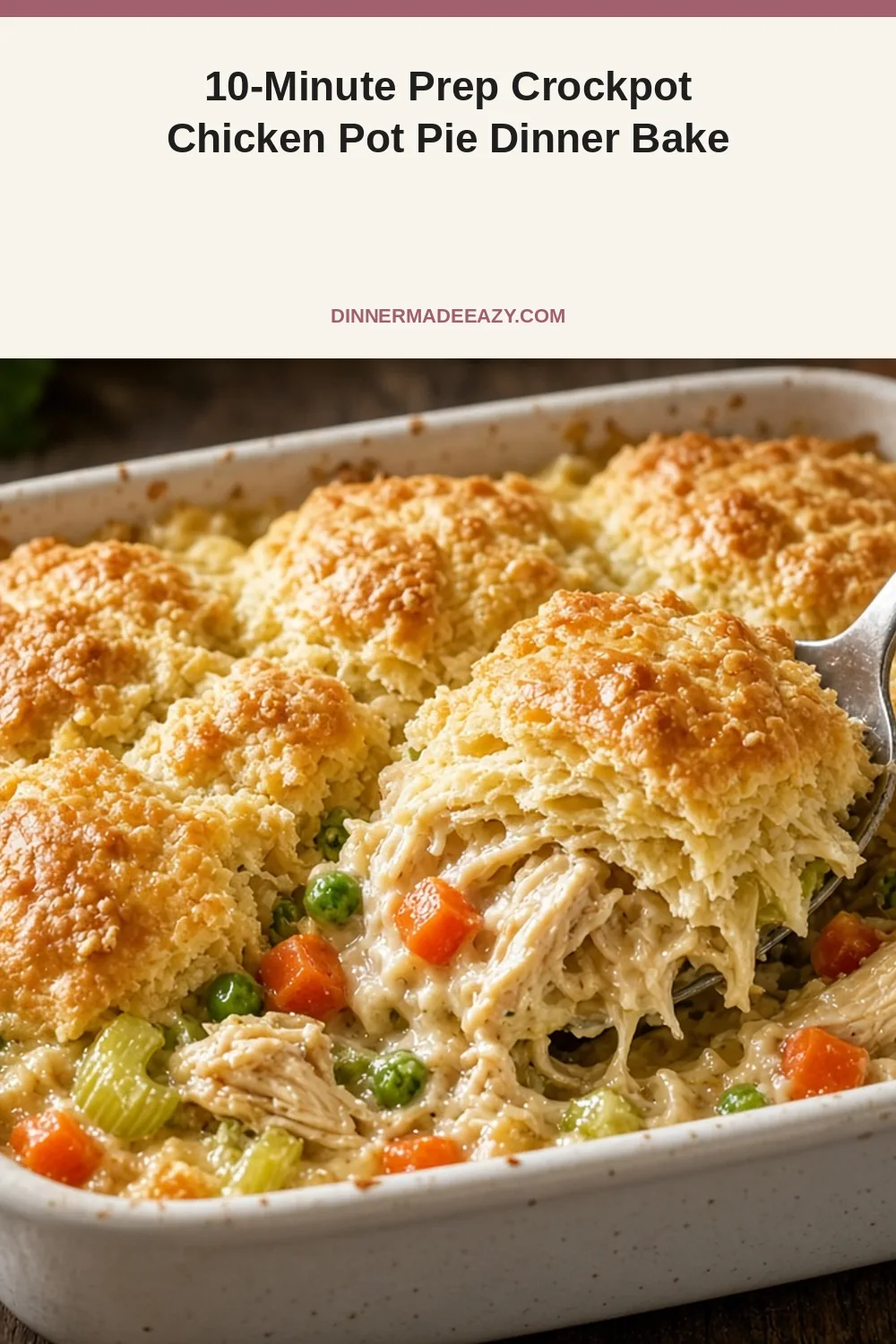 Vertical crockpot chicken pot pie pin