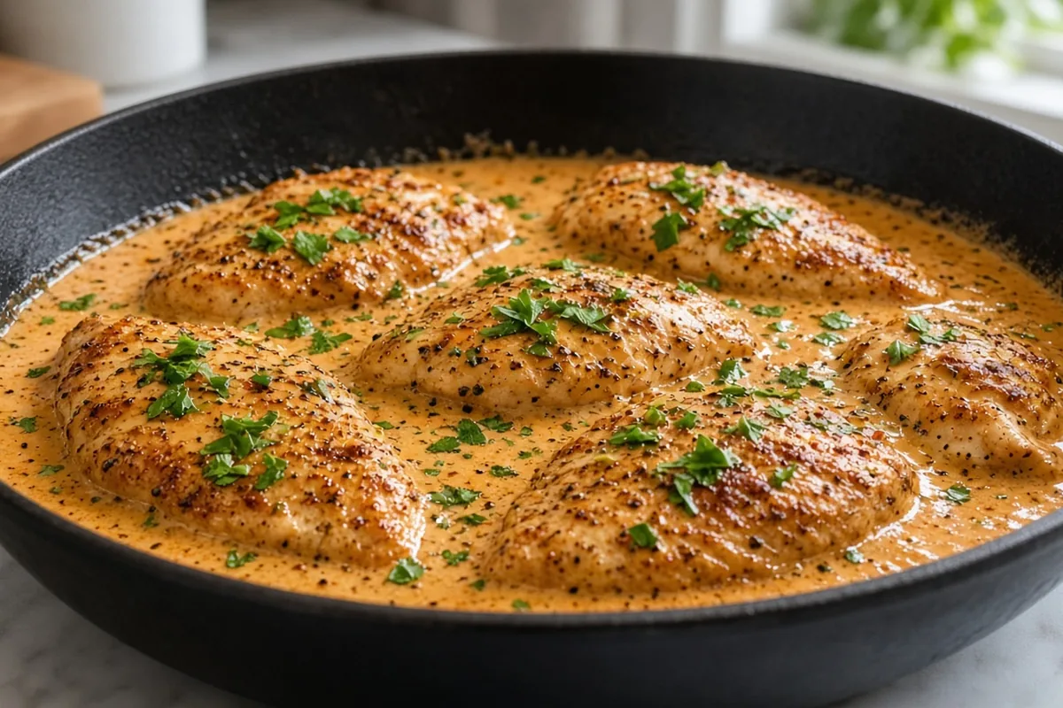 Creamy Cajun chicken dinner