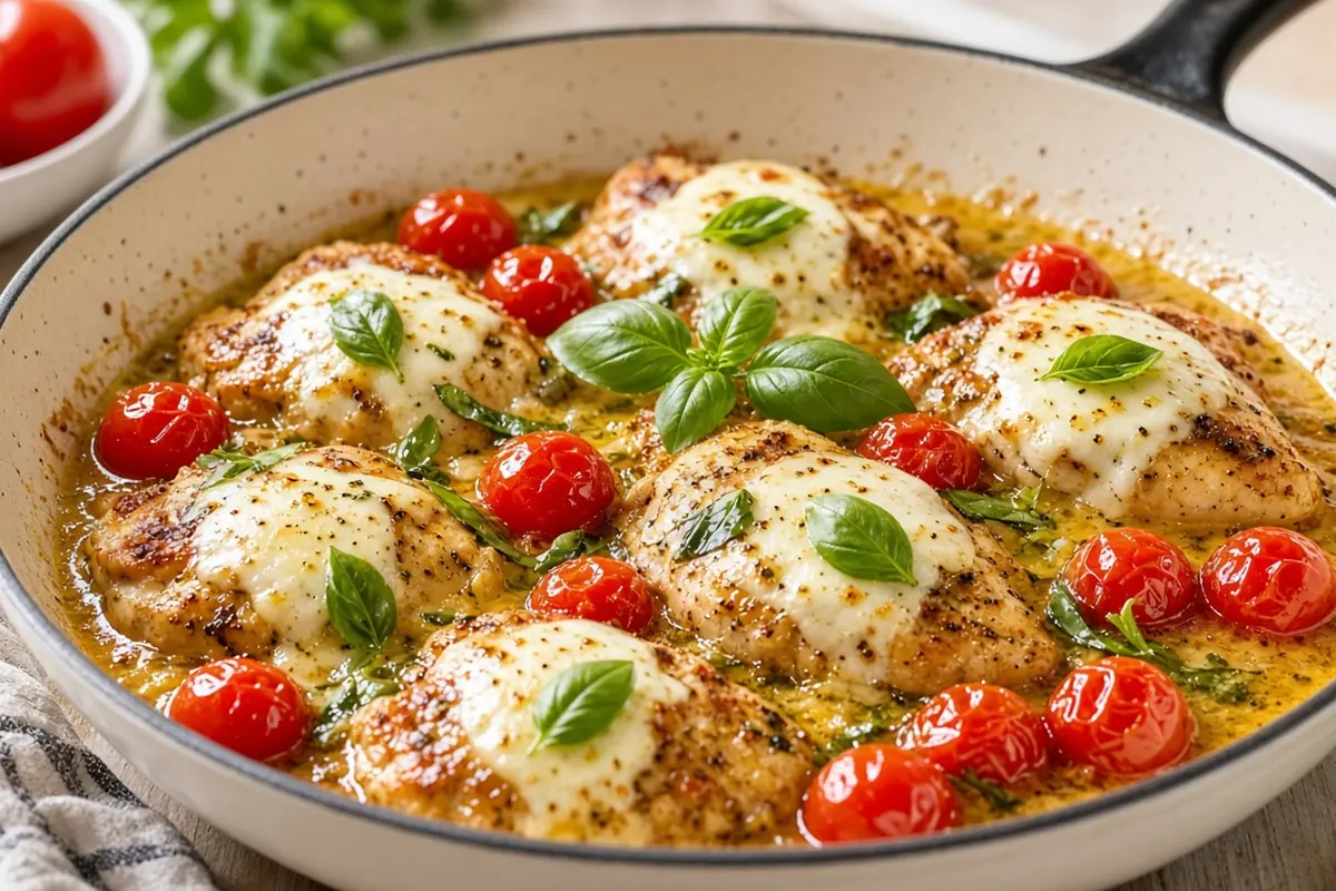 Tomato basil chicken cutlets