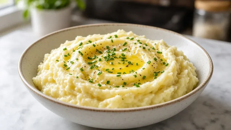 Crockpot garlic mashed potatoes