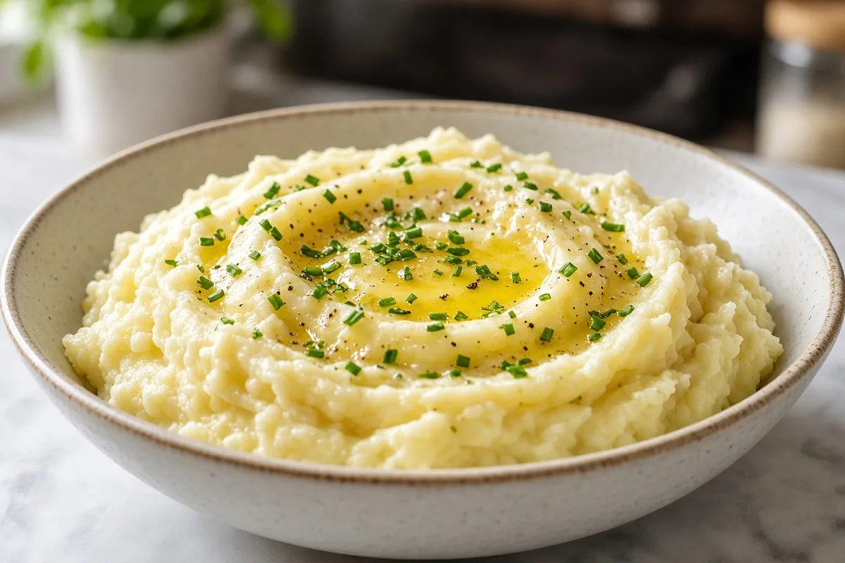Garlic mashed potatoes