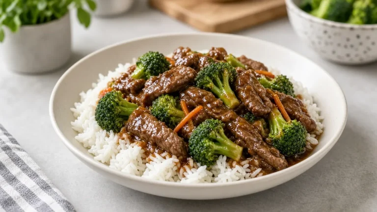 Beef and broccoli stir-fry