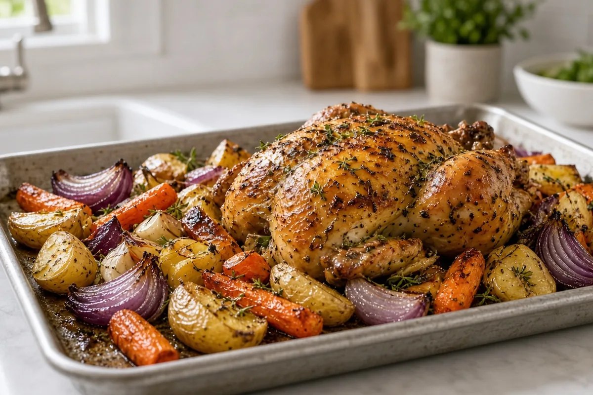 Sunday herb roast chicken
