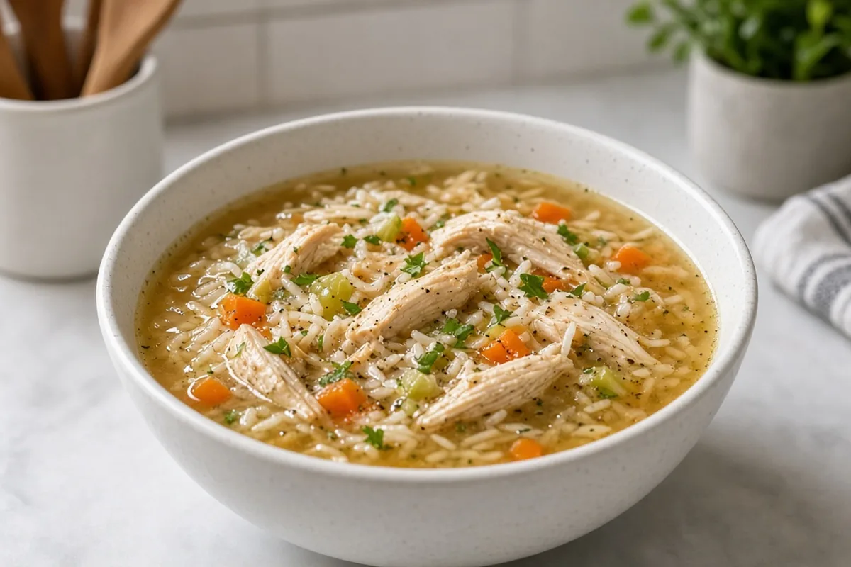 Bowl of white-bean chicken chili with cheese